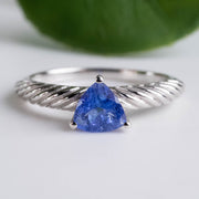 Tanzanite Ring 5.5mm .925 Silver | Choose Size - InnerVision Crystals