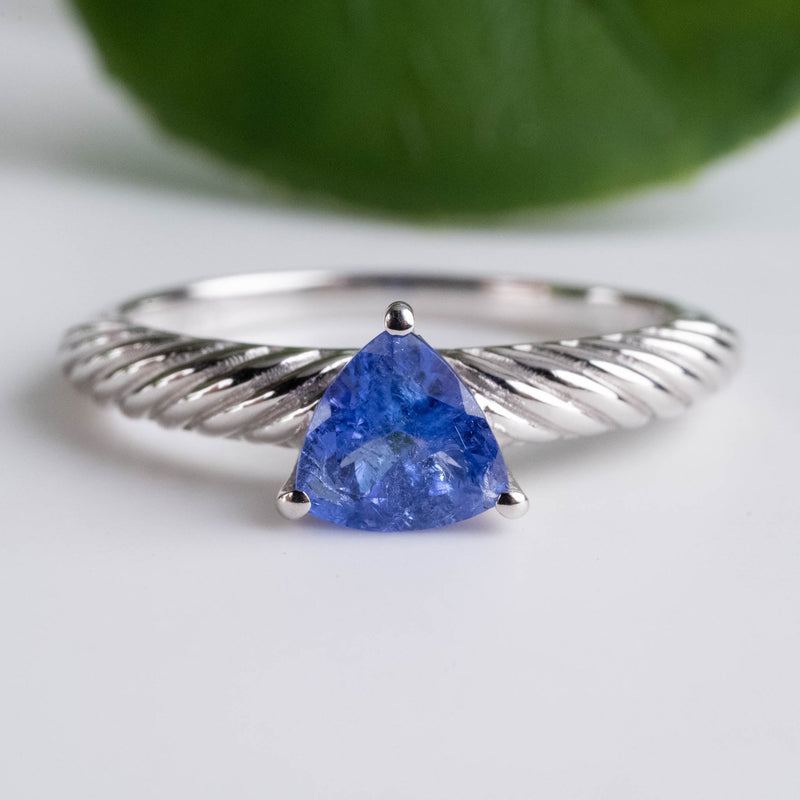 Tanzanite Ring 5.5mm .925 Silver | Choose Size - InnerVision Crystals