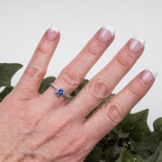 Tanzanite Ring 5.5mm .925 Silver | Choose Size - InnerVision Crystals