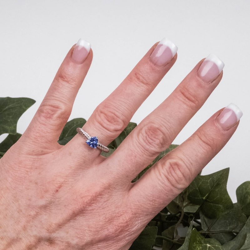 Tanzanite Ring 5.5mm .925 Silver | Choose Size - InnerVision Crystals