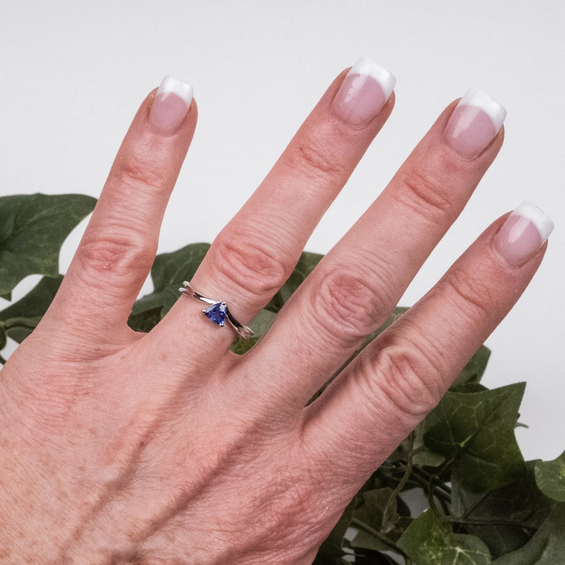 Tanzanite Ring 5mm .925 Silver | Choose Size - InnerVision Crystals