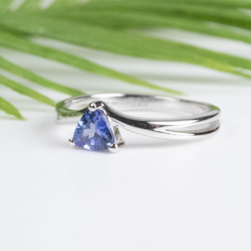 Tanzanite Ring 5mm .925 Silver | Choose Size - InnerVision Crystals