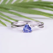 Tanzanite Ring 5mm .925 Silver | Choose Size - InnerVision Crystals