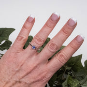 Tanzanite Ring 5x4mm .925 Silver | Choose Size - InnerVision Crystals