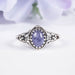 Tanzanite Ring 7x5mm Size 6 - InnerVision Crystals