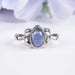 Tanzanite Ring 7x5mm Size 6 - InnerVision Crystals