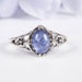 Tanzanite Ring 7x5mm Size 7 - InnerVision Crystals