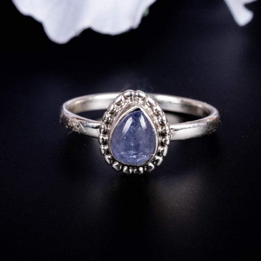 Tanzanite Ring 7x5mm Size 7.5 - InnerVision Crystals