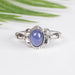 Tanzanite Ring 7x5mm Size 8 - InnerVision Crystals