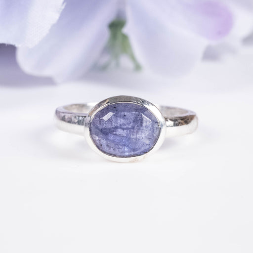Tanzanite Ring 9x7mm Size 6.5 - InnerVision Crystals