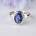 Tanzanite Ring 9x7mm Size 7 - InnerVision Crystals