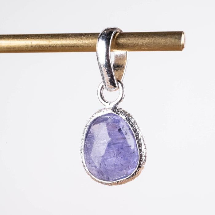 Tanzanite Rose Cut Pendant 1.44 g 23x10mm - InnerVision Crystals