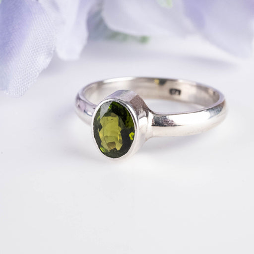 Tourmaline Ring 8x6mm Size 8 - InnerVision Crystals